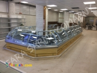 یخچال لوکس جزیره شیشه خم موتورخانه مرکزی