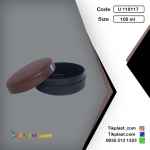 قوطی واکس پلاستیکی 100 گرمی با رنگبندی + درب