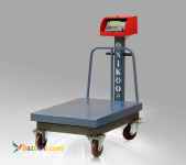 باسکول 750 کیلو الکترونیک چرخ دار