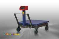 باسکول 4لودسل الکترونیک چرخدار 125*125