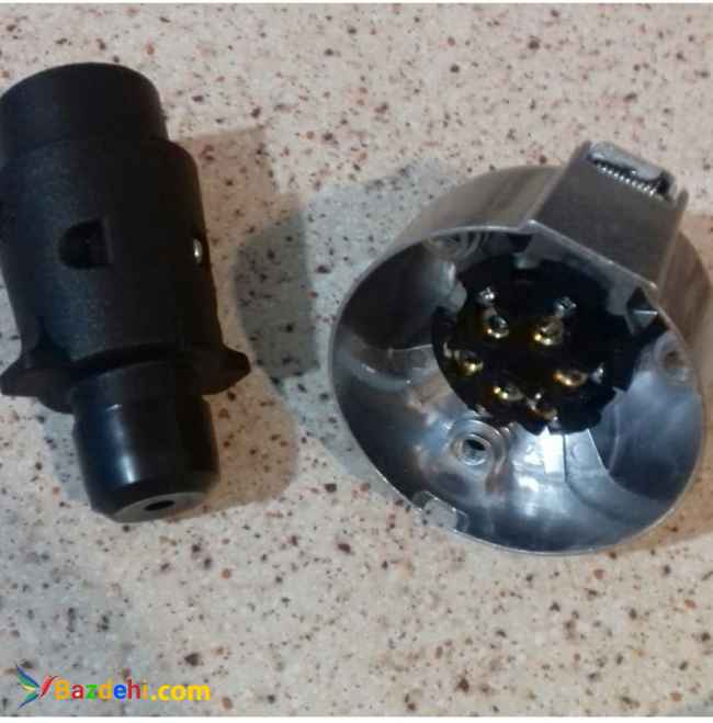 سوکت ۷ پین تری و مادگی مخصوص یدک کش و کاروان و فست فود