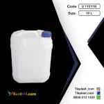 قیمت گالن 10 لیتری پلی اتیلن طرح دکمه دار 