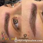 هاشور ابرو دخترانه در تهران به صورت کاملا نچرال در گل گیس