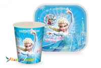 بشقاب و لیوان تم تولد دخترانه