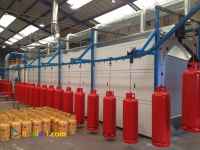 کوره کانوایر دستگاه پاشش رنگ پودری الکترواستاتیک سایکلون آبشار