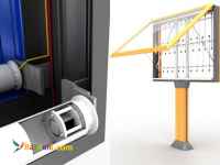 تابلو گردشی اسکرولینگ با قابلیت اکران 7 تبلیغ